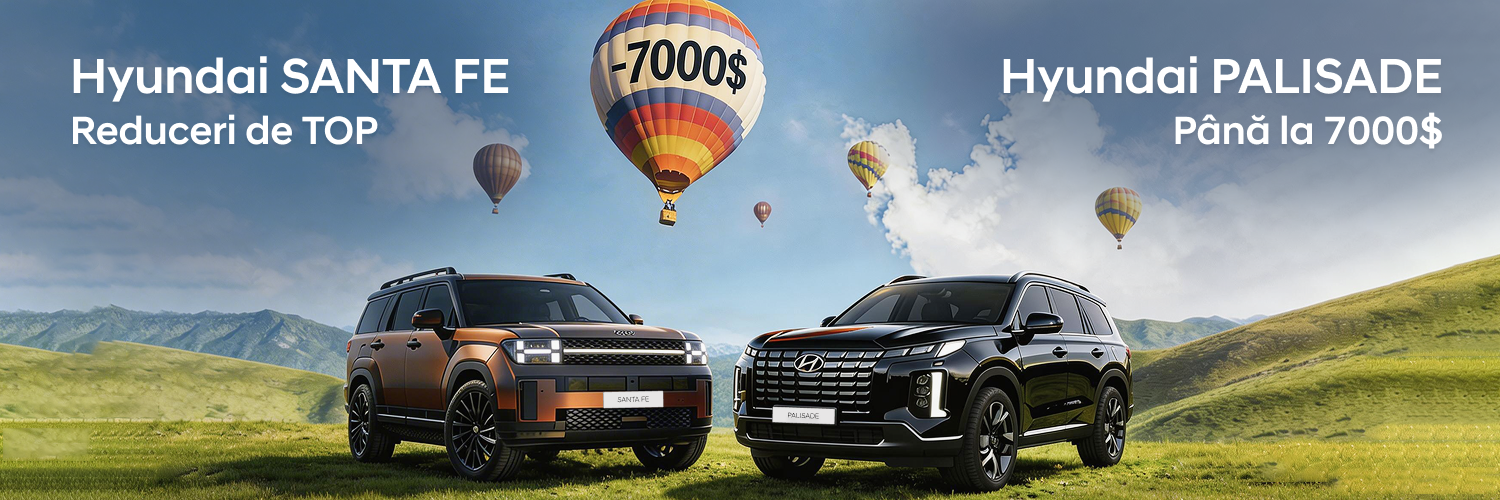 Hyundai Palisade și Hyundai Santa Fe cu reduceri de TOP de până la 7000 de dolari!